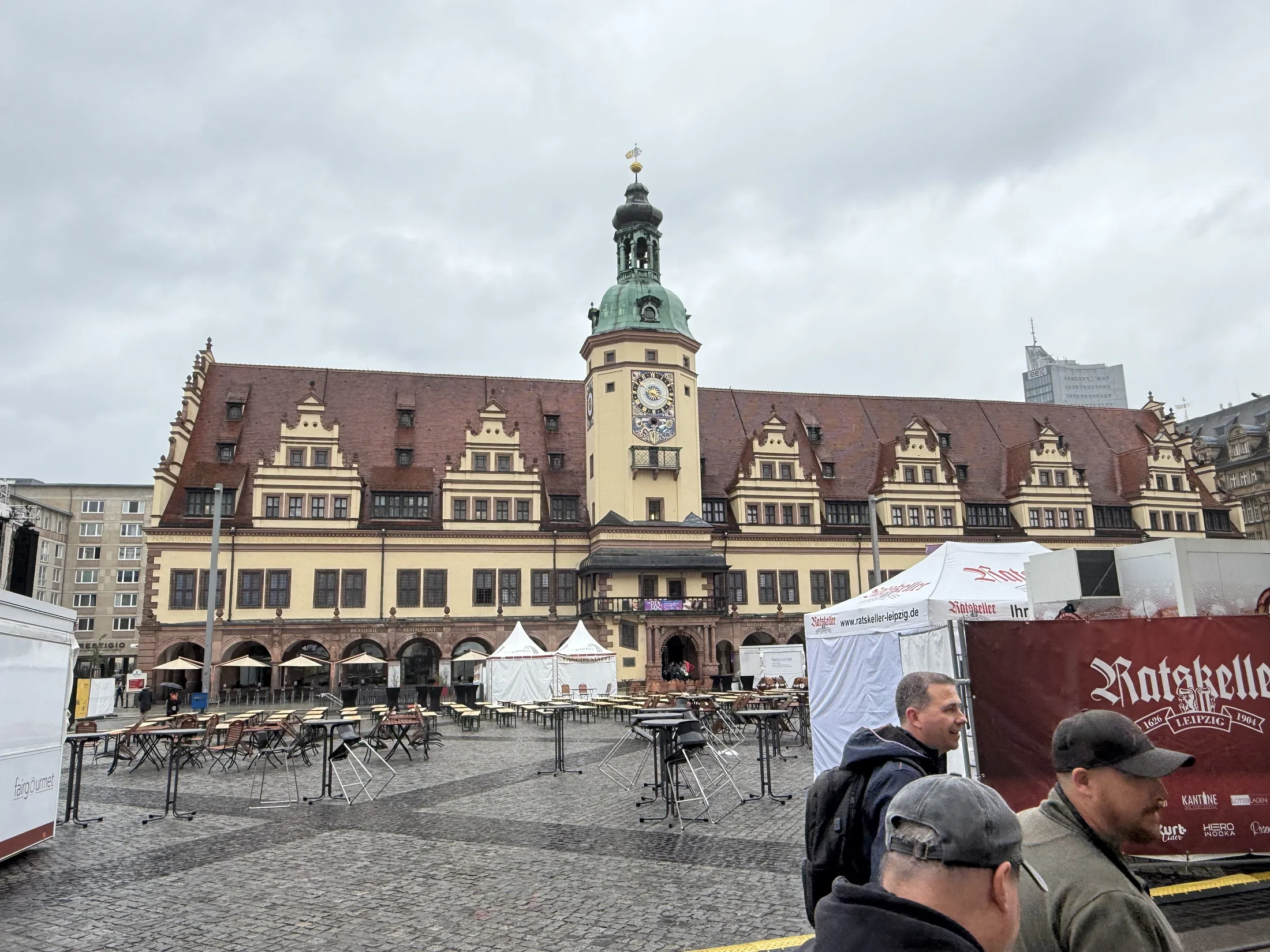 Marktplatz und Altes Rathaus in Leipzig